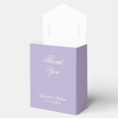 Ballotins Mariage Lavender Simple Merci Script violet (Ouvert)