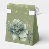 Ballotins Mariage Lumières Pivoines Blanches Vertes (Arrière)