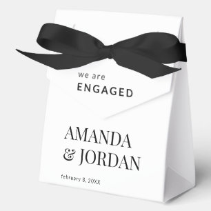Ballotins Mariage Luxe Minimaliste Noir & Blanc