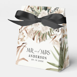 Ballotins Mariage M. Mme Pampas eucalyptus parti boho modern
