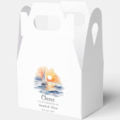 Ballotins Mariage marin de l'aquarelle Sunset Seascape (Ouvrir)