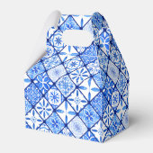 Ballotins Mariage méditerranéen Citrons Carreaux Bleus (Arrière)