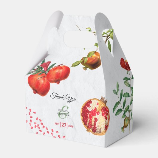 Ballotins Mariage méditerranéen de la grenade rouge (Verso)