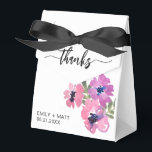 Ballotins Mariage Merci Chic rose Floral Ballotin<br><div class="desc">Mariage Merci Chic Rose Floral Ballotins. Personnalisez avec élégance vos noms et votre date personnalisés.</div>