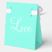 Ballotins Mariage Merci Favor Turquoise Blue Nom (Verso)