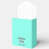 Ballotins Mariage Merci Favor Turquoise Blue Nom (Ouvrir)