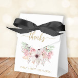 Ballotins Mariage Merci Rustique rose Floral Ballotin<br><div class="desc">Mariage Merci Rustique rose Ballotins floraux. Personnalisez avec élégance vos noms et votre date personnalisés.</div>