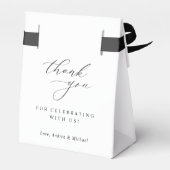 Ballotins Mariage minimal chic élégant (Arrière)