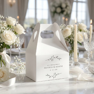 Ballotins Mariage Minimaliste Noir & Blanc