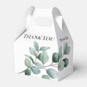 Ballotins Mariage Moderne avec Feuillage d'Eucalyptus (Arrière)