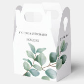 Ballotins Mariage Moderne avec Feuillage d'Eucalyptus (Ouvert)