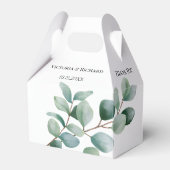 Ballotins Mariage Moderne avec Feuillage d'Eucalyptus (Verso)
