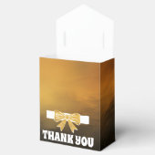 Ballotins Mariage moderne Bold Black Gold Bow (Ouvert)