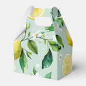 Ballotins Mariage moderne en jaune citron floral script (Verso)