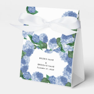 Ballotins Mariage Moderne Floral Végétal Hydrangea Bleue