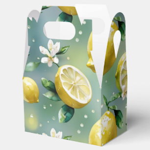 Ballotins Mariage moderne jaune citron floral écriture brida