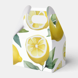 Ballotins Mariage moderne jaune citron floral écriture brida