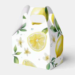 Ballotins Mariage moderne jaune citron floral écriture brida