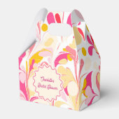 Ballotins Mariage Moderne Rétro Abstrait Vagues Roses (Verso)