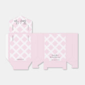 Ballotins Mariage moderne rose gris blanc remerciements baby (Déplié)