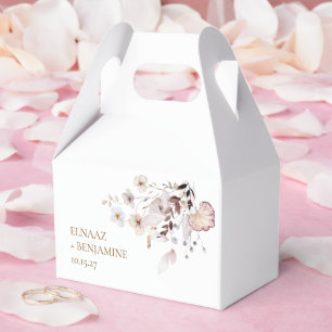 Ballotins Mariage Moderne Simple D'automne avec Fleurs Séché