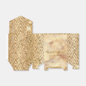 Ballotins Mariage Monogram Faux Ballotin or (Déplié)