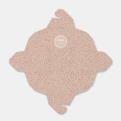Ballotins Mariage Monogramme Boho Beige & points Brown Ballo (Déplié)
