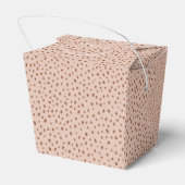 Ballotins Mariage Monogramme Boho Beige & points Brown Ballo (Arrière)