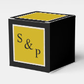 Ballotins Mariage Monogramme de mariée et de chambre d'or cl (Verso)