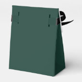 Ballotins Mariage Monogramme de Nom Vert Émeraude & Or (Arrière)