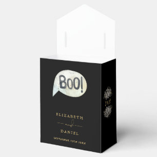 Ballotins Mariage Monogramme Floral Noir et Or Gothique