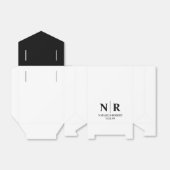 Ballotins Mariage Monogramme Initiales De Mariée Et De Salle (Déplié)