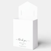 Ballotins Mariage Monogramme minimaliste Fleur sauvage tiré  (Ouvert)