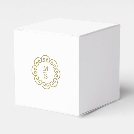 Ballotins Mariage Monogramme Or (Verso)