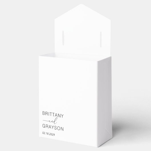 Ballotins Mariage Monogramme simple (Ouvert)