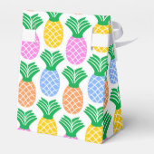 Ballotins Mariage motif d'ananas tropical (Arrière)