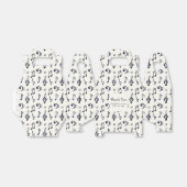 Ballotins Mariage Motif de notes musicales mignonnes (Déplié)