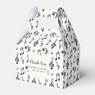 Ballotins Mariage Motif de notes musicales mignonnes