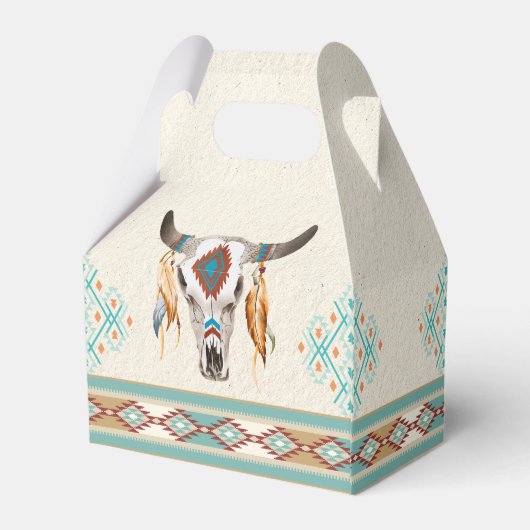 Ballotins Mariage motif du sud-ouest du boho (Arrière)