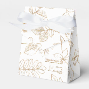 Ballotins Mariage Motif Golden Leaf ID655
