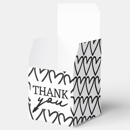 Ballotins Mariage Motif simple Merci (Ouvert)