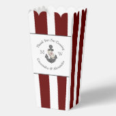 Ballotins Mariage nautique Ancre florale Maroon Bourgogne ro (Verso)