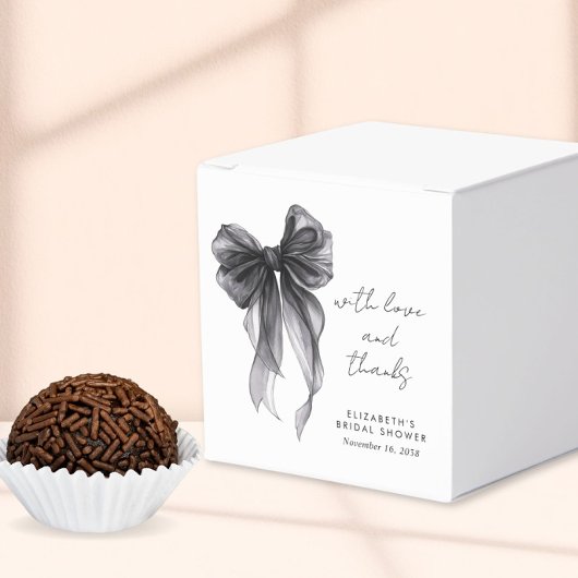 Ballotins Mariage Noir à l'aquarelle Coquette Shower