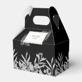 Ballotins Mariage noir et blanc avec feuillage doré (Arrière)
