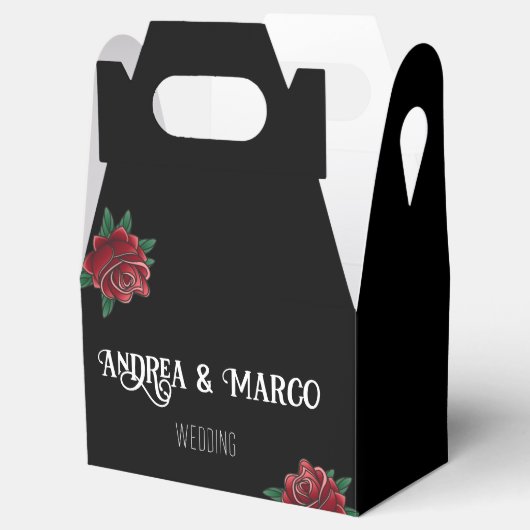 Ballotins Mariage Noir Et Blanc Avec Tatouages, Tatouage Ros (Ouvert)