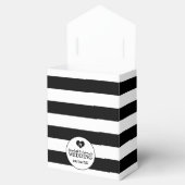 Ballotins Mariage noir et blanc moderne (Ouvert)