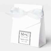 Ballotins Mariage noir et blanc tout simple (Verso)