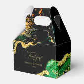 Ballotins Mariage noir et vert émeraude (Verso)