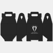 Ballotins Mariage noir Tuxedo Suit Groomsman Proposition (Déplié)