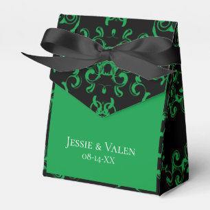Ballotins Mariage noir vert